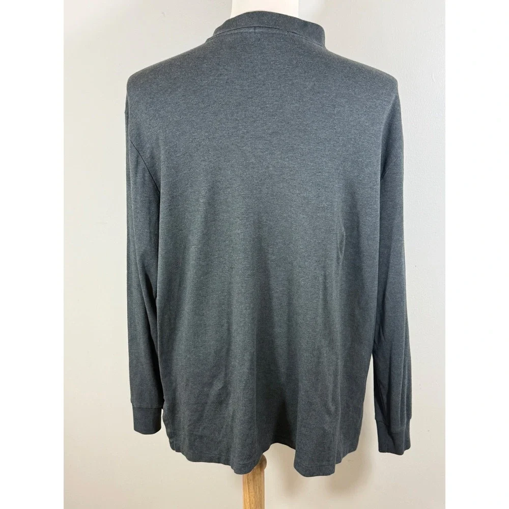 Polo Ralph Lauren Polo Shirt Men's XXL Gray Pima Soft Touch Preppy Classic